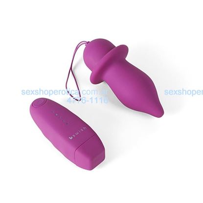 Vibrador anal inalámbrico satinado suave